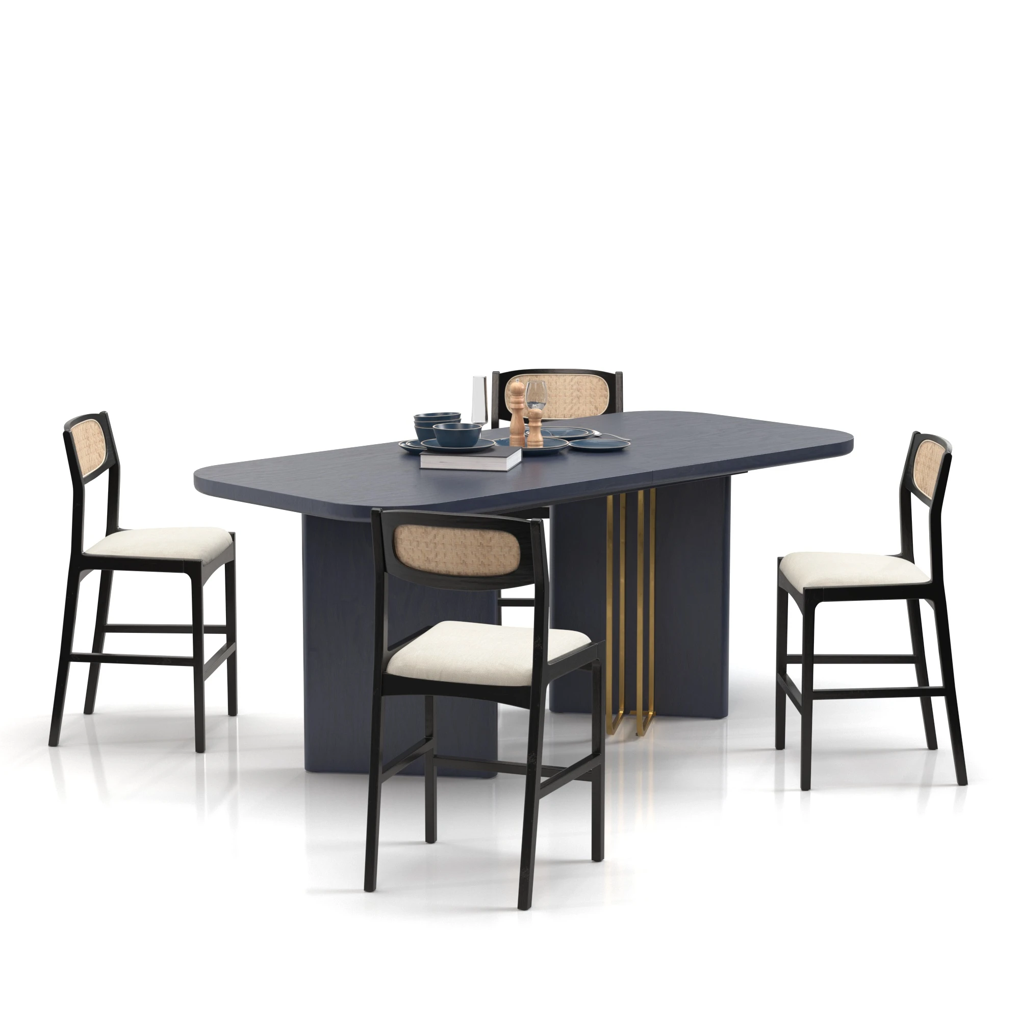 Dining Set 11 3D Model_01